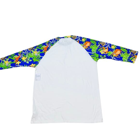 Disney x Vans Jungle Book Adult Size Large Raglan 3/4 Sleeve White T Shirt New - Picture 2 of 8